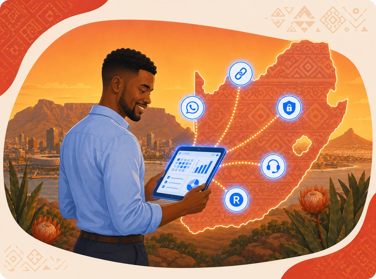 MediEazy built ground-up for South Africa — Medikredit, Medprax, WhatsApp, POPIA, local support, ZAR pricing